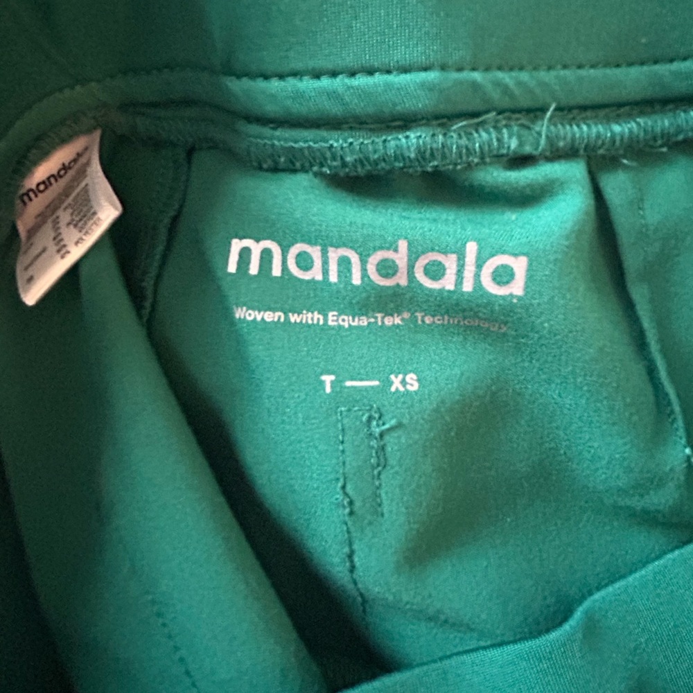 Hunter Green Mandala High Waisted Jogger Scrub Pants View 2